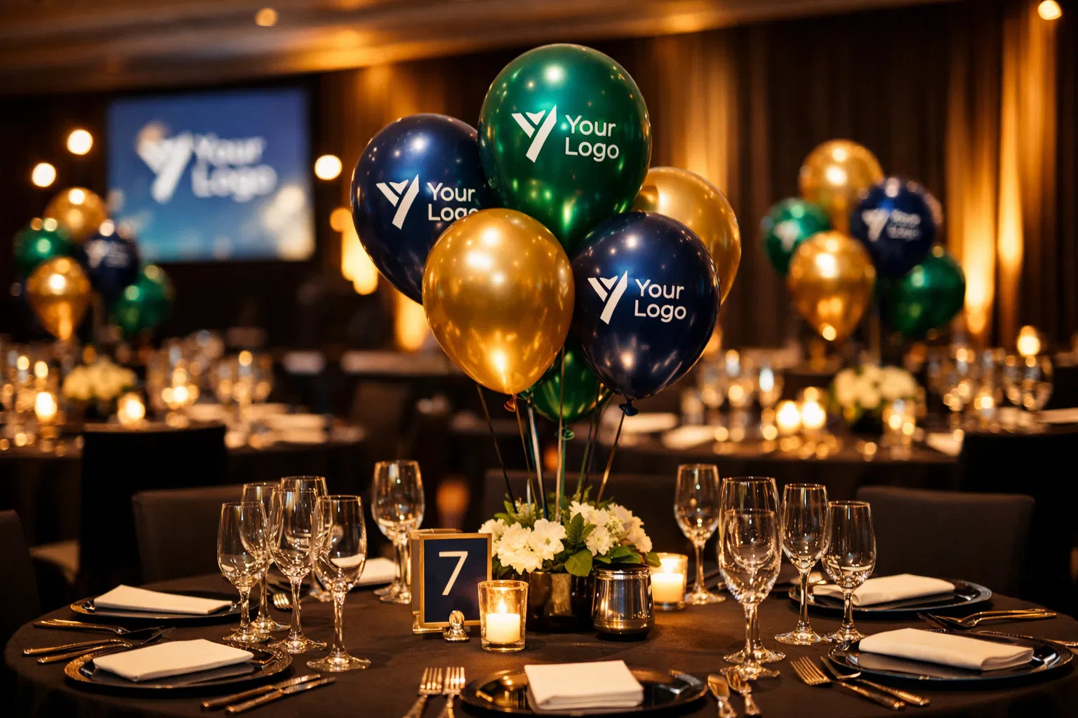 Corporate balloon event